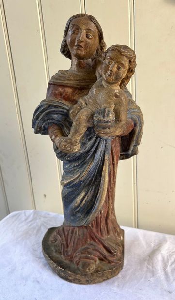 FRANCE circa 1700
Virgin and Child
High relief...