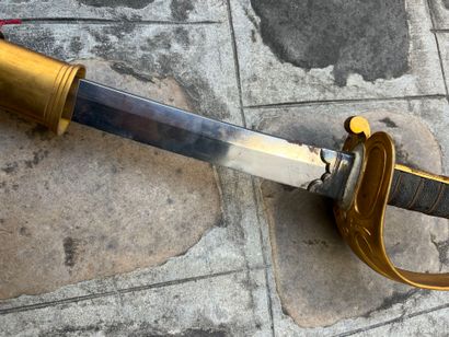 British naval officer's saber. Stingray-covered...