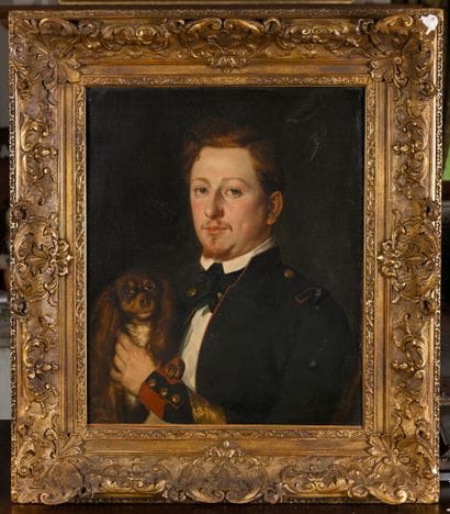 French school circa 1880
Portrait of a man...