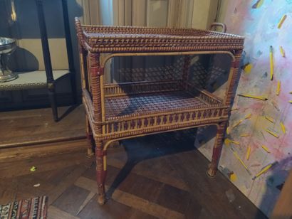 Wicker side table circa 1900