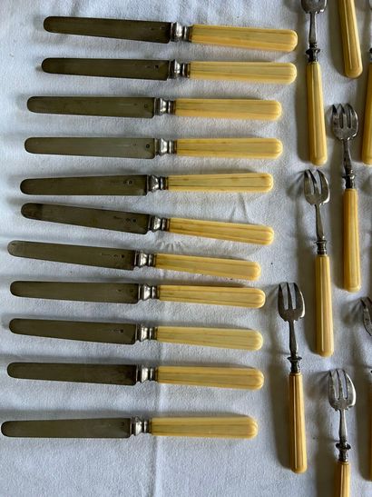 TOURON
Suite of eleven Minerve hallmarked...