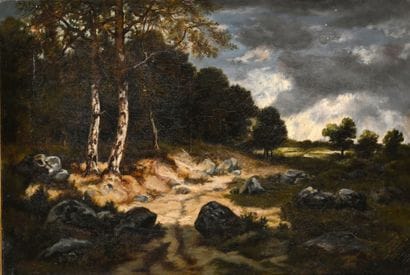 Barbizon School, late 19th century
Landscape...