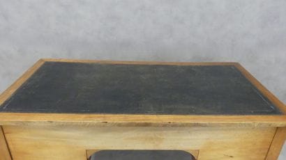 Small desk with four drawers in front and...