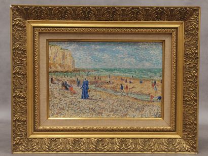 Camille LESNÉ (1908 - ?) : Pointillist painting...