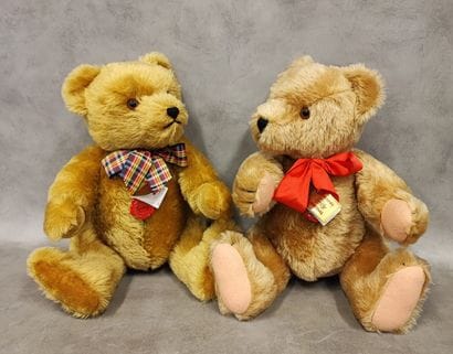 Teddy Hermann: two mohair teddy bears 
made...