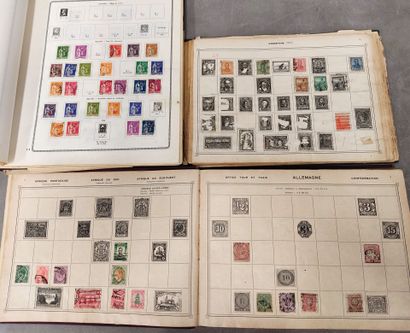 Mint French and world stamps with hinges...