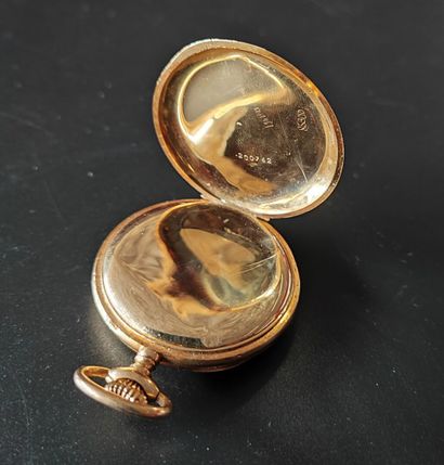 A gold gousset watch (eagle) numbered 200742
with...