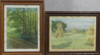 L. D : a set of three watercolors
Landscape...