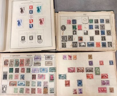 Mint French and world stamps with hinges...