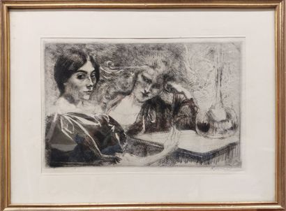 Albert Besnard (1849 -1934): black and white...