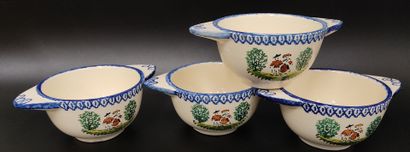 St Clément: four ear bowls with Breton decoration
Joint:...