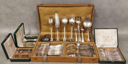 Christofle: a 69-piece silver-plated menagère
in...