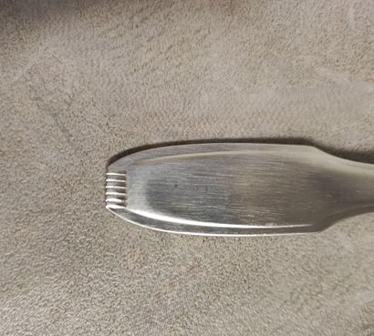 A 49-piece stainless-steel cutlery set