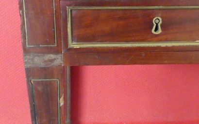 Mahogany cylinder desk in the Louis XVI style...