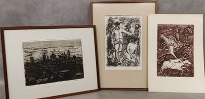 Ignazio MICOLI (1921-1989): A set of three...