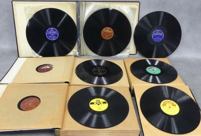 Set of four 78 rpm record albums containing:
61...