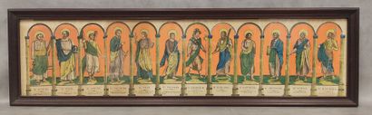 The twelve apostles 
Image d'Epinal Pellerin
Color...