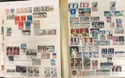 Small stock of mint France stamps from 1945...