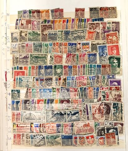 Small stock of mint France stamps from 1945...