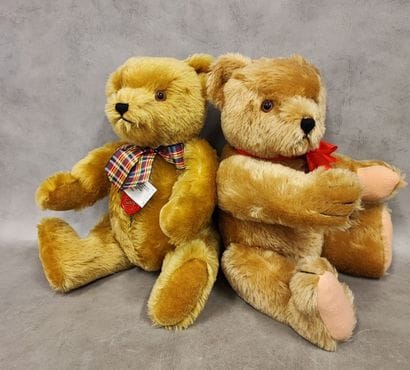 Teddy Hermann: two mohair teddy bears 
made...