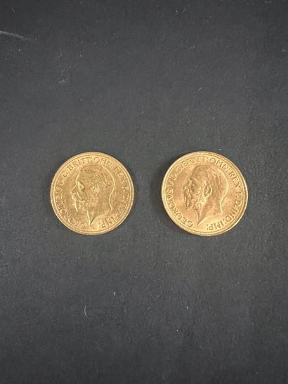 Two gold sovereigns George V 1931 SA and...