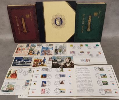 Mint French and world stamps with hinges...