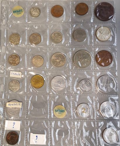 an album of about 175 coins from all countries,...