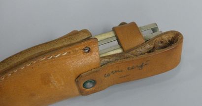 set of three hunting knives:
Blade marked...