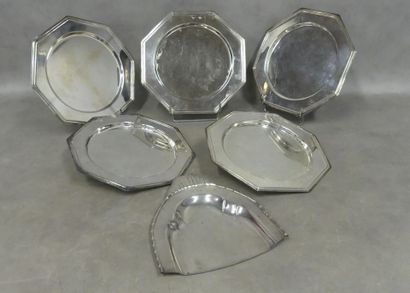 Christofle: silver-plated metal lot
a cutlery...
