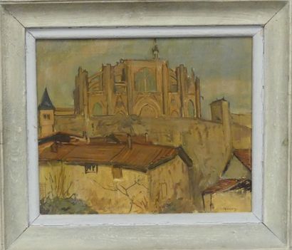 Jean VINAY : (1907-1978) : Abbaye de St Antoine
Oil...