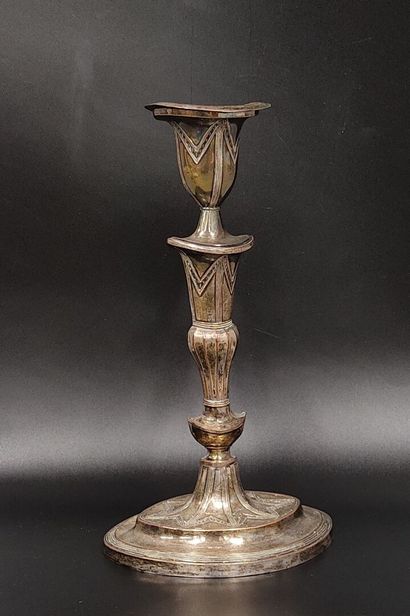Lot: a three-light gilt brass
in gilded brass,...