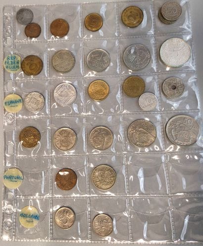 an album of about 175 coins from all countries,...