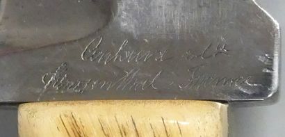 set of three hunting knives:
Blade marked...