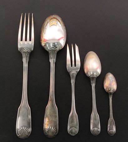Christofle: a 69-piece silver-plated menagère
in...