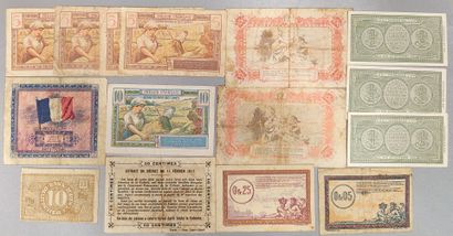 Miscellaneous - Lot of 14 small bills including...