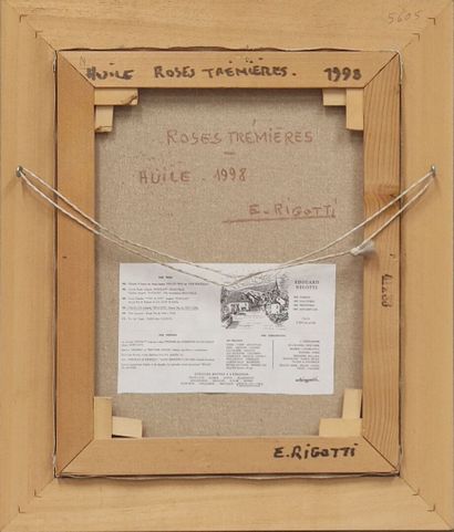 A set of three paintings signed Edouard Rigotti...