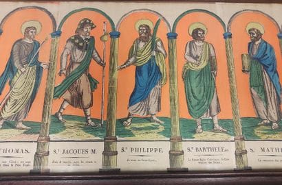 The twelve apostles 
Image d'Epinal Pellerin
Color...