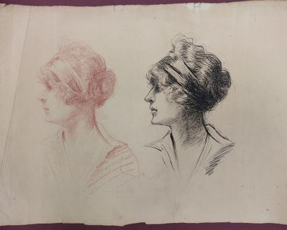 A study for the portrait of a young woman...