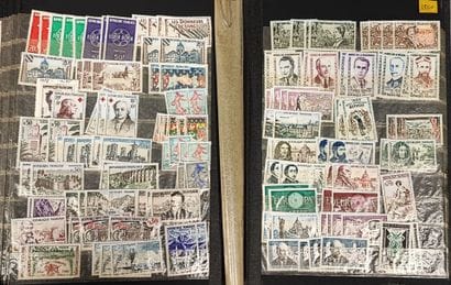 Small stock of mint France stamps from 1945...