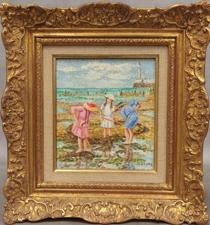 Camille LESNÉ (1908 - ?) : Pointillist painting...