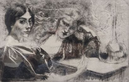 Albert Besnard (1849 -1934): black and white...