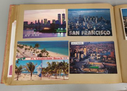 an album of about 350 mostly modern postcards
average...