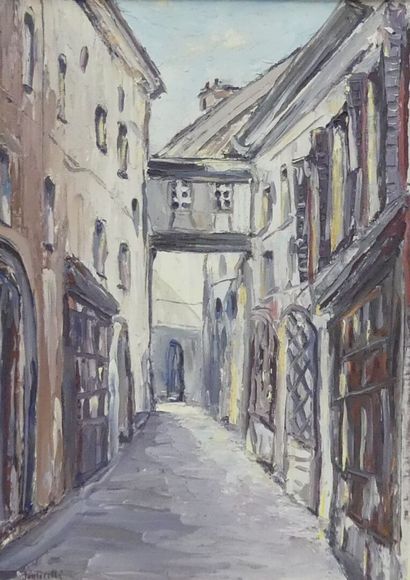 SANTARELLI: Chambéry Lower Castle Street
Oil...