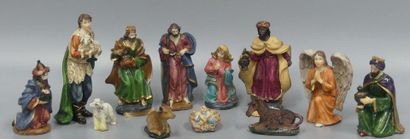 Set of twelve crib figures and animals
in...