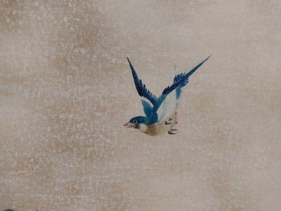 A 4-leaf folding screen on 18th century Japanese...