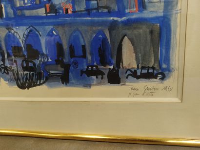 Aces GUITON: St Jean d'Acre
Watercolor signed...