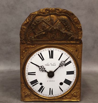 A clock movement by parquet Fabre Tible in...