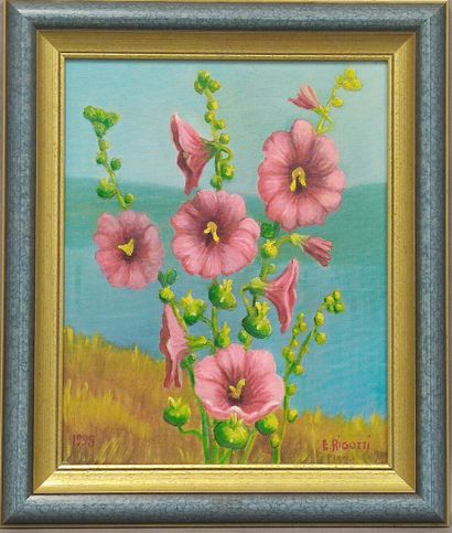 A set of three paintings signed Edouard Rigotti...