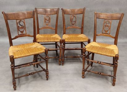 A set of 7 Provencal Directoire chairs
four...