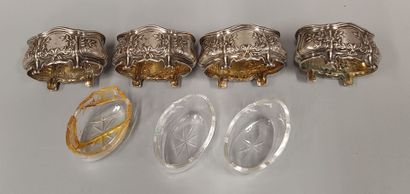 Apollo: a box of twelve silver-plated filet...